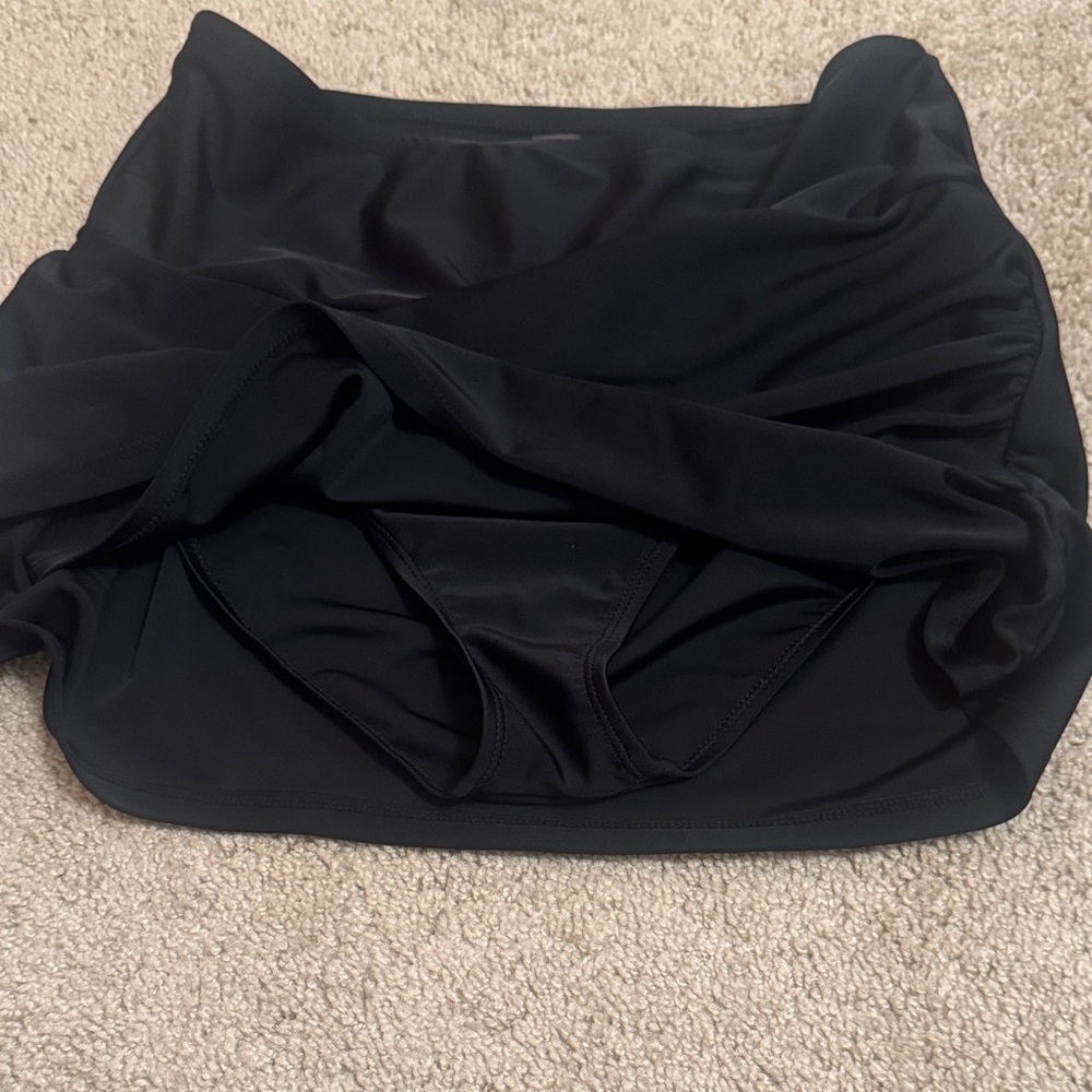 Black High-Waisted swim Skirt - Picture 5 of 5